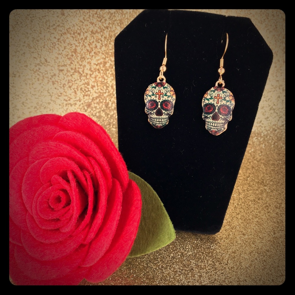 3 for $15 Sugar skull 💀 earrings